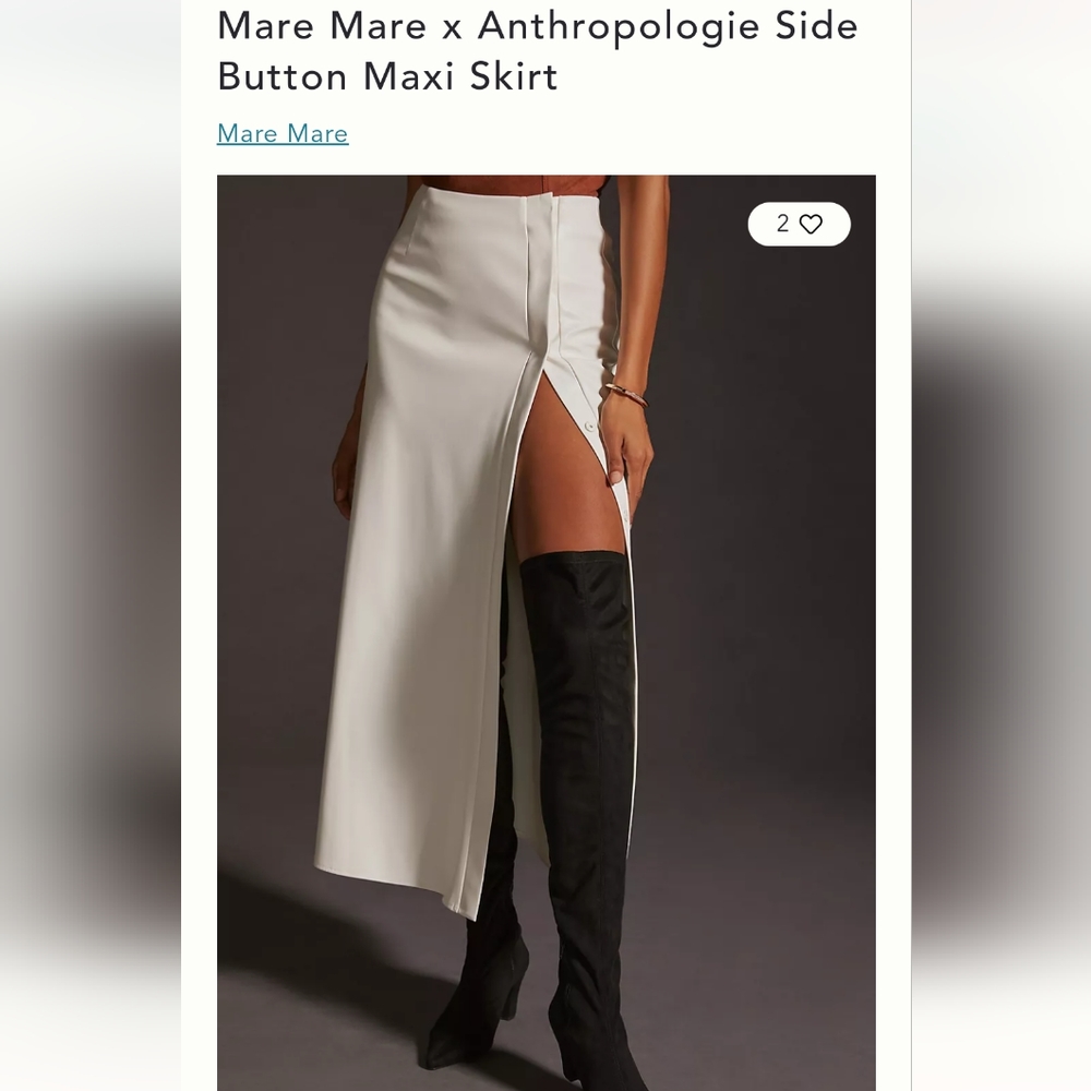 Mare Mare faux leather maxi skirt
